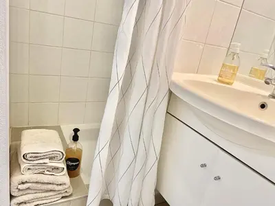 Salle de bains dans l'établissement Appartement en face Hopital Nord
