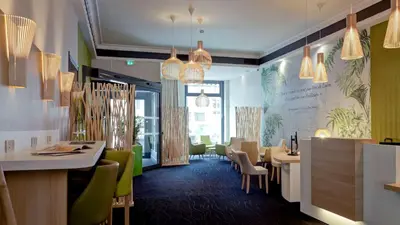 Coin salon dans l'établissement Best Western Crequi Lyon Part Dieu