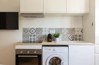 Cuisine ou kitchenette dans l'établissement DIFY City - Charpennes