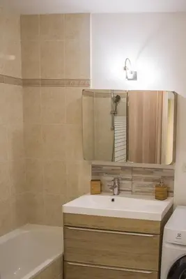 Salle de bains dans l'établissement Petit nid douillet Décines