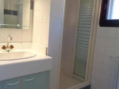 Salle de bains dans l'établissement Gîte nature au Parc du Pilat, animaux acceptés - FR-1-496-103