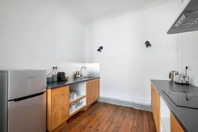Cuisine ou kitchenette dans l'établissement NOCNOC - Le Bohème