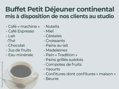 Plan de l'établissement Espace Nature Studio indépendant proche du Parc des oiseaux