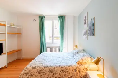Un ou plusieurs lits dans un hébergement de l'établissement URBAIN et ZEN - Cosy l Hyper-Centre l Jean Macé by Dreamy Flat Lyon