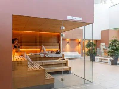 Coin salon dans l'établissement Hôtel Lyon Métropole & Spa
