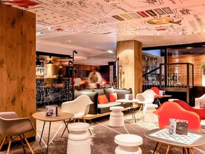 Coin salon dans l'établissement ibis Lyon Gare Part Dieu