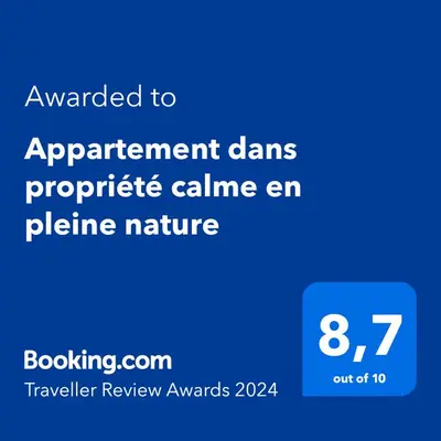 Plan de l'établissement Appartement dans propriété calme en pleine nature