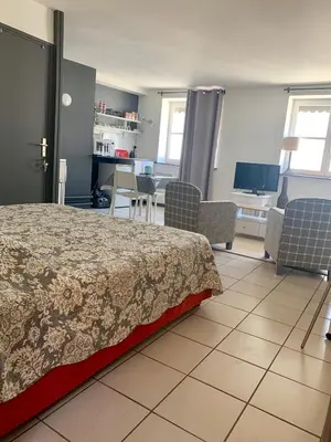 Un ou plusieurs lits dans un hébergement de l'établissement Studio au cœur de Lyon