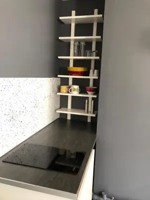 Cuisine ou kitchenette dans l'établissement Studio au cœur de Lyon
