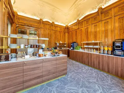 Cuisine ou kitchenette dans l'établissement Mercure Lyon Centre Château Perrache