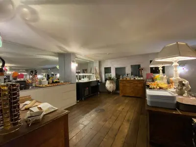 Cuisine ou kitchenette dans l'établissement La Roselière