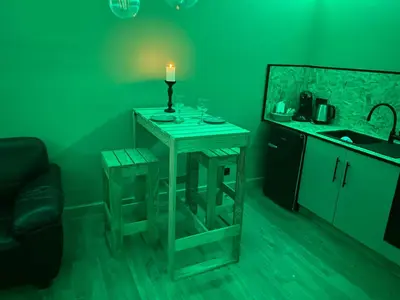 Cuisine ou kitchenette dans l'établissement A La Mare du Vieux Chêne