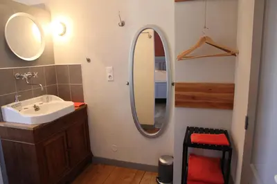 Salle de bains dans l'établissement La Grange des Griottiers