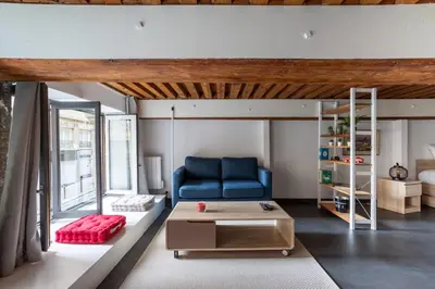 Coin salon dans l'établissement GuestReady - Le Duplex des pentes