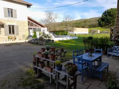 Vue générale sur la montagne ou vue sur la montagne depuis l'appartement