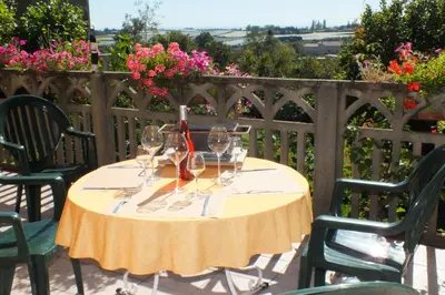 Balcon ou terrasse dans l'établissement hotel du parc