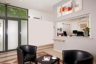 Coin salon dans l'établissement Residhome Lyon Gerland