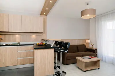 Cuisine ou kitchenette dans l'établissement Residhome Lyon Gerland