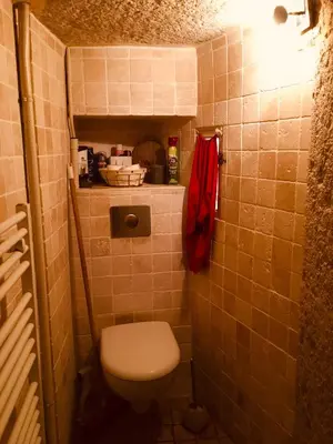 Salle de bains dans l'établissement Les Allées de Bellecour
