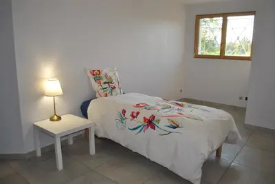 Un ou plusieurs lits dans un hébergement de l'établissement VILLA KÉRINÉ