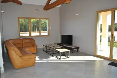 Coin salon dans l'établissement VILLA KÉRINÉ