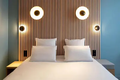 Un ou plusieurs lits dans un hébergement de l'établissement Best Western Bourgoin Jallieu