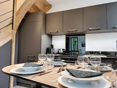 Cuisine ou kitchenette dans l'établissement La Viralamande by Cocoonr