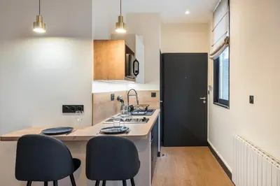 Cuisine ou kitchenette dans l'établissement HONORÊ - SUITE ARBRE SEC