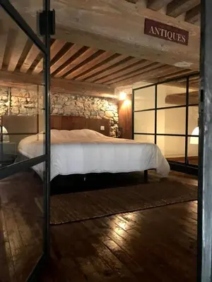 Un ou plusieurs lits dans un hébergement de l'établissement GuestReady - Magnificent duplex canut hypercentre