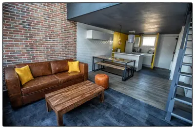 Cuisine ou kitchenette dans l'établissement Le Florence - Duplex moderne climatisé avec garage