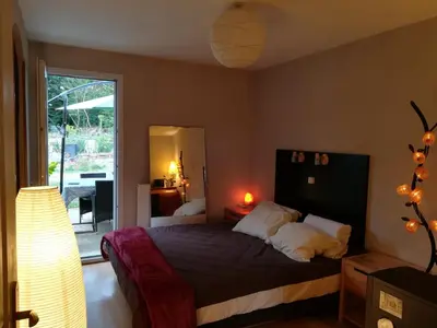 Un ou plusieurs lits dans un hébergement de l'établissement Maison Anthémis