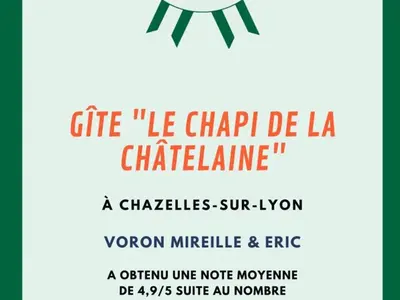 Plan de l'établissement Gîte familial spacieux et lumineux à Chazelles-sur-Lyon - FR-1-496-203