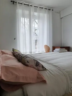 Un ou plusieurs lits dans un hébergement de l'établissement Gîte Les Arches
