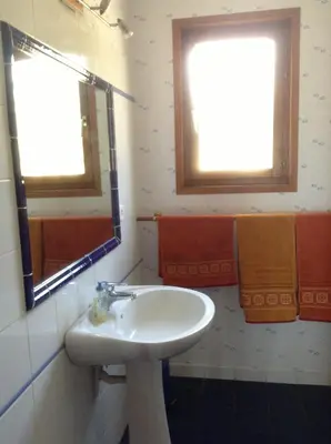 Salle de bains dans l'établissement Croix Blanche