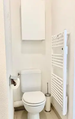 Salle de bains dans l'établissement Studio en face Hopital Nord avec terrasse