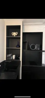 Cuisine ou kitchenette dans l'établissement Celect'In Lyon Suites climatisées SkyView