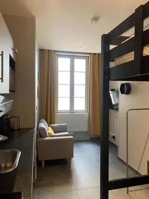 Cuisine ou kitchenette dans l'établissement Ruby