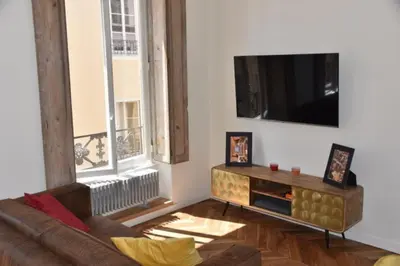 Télévision ou salle de divertissement dans l'établissement Loft au cœur de Lyon Tout à pied