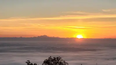 Lever ou coucher de soleil vu de le B&B/chambre d'hôtes ou à proximité