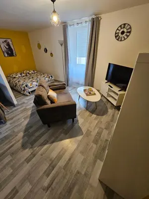 Télévision ou salle de divertissement dans l'établissement Appartements entiers proche Aéroport - ZAC Chesnes - CNPE du Bugey Check-In 24h7J