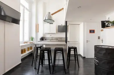 Cuisine ou kitchenette dans l'établissement DIFY Boileau - Foch
