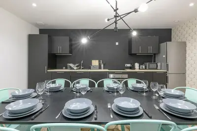 Cuisine ou kitchenette dans l'établissement NOCNOC - Le Léonardo