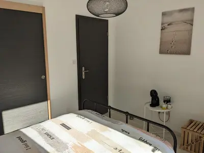 Un ou plusieurs lits dans un hébergement de l'établissement Chambre double indépendante NATURALE au sein du domaine PASSELOUP