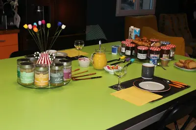 Nourriture dans le B&B/chambre d'hôtes ou à proximité