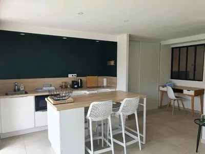 Cuisine ou kitchenette dans l'établissement L'appart de Fanny