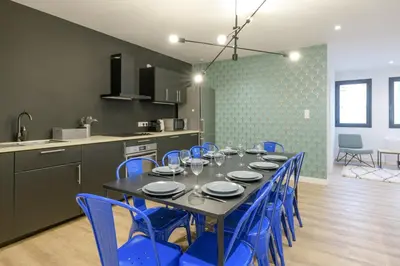 Cuisine ou kitchenette dans l'établissement NOCNOC - Le Donatello