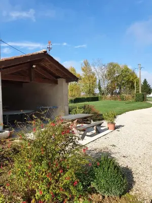Jardin de l'établissement Gîte Le Bonnet