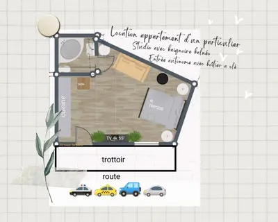 Plan de l'établissement Le monde D avatar avec Balneo et table de massage