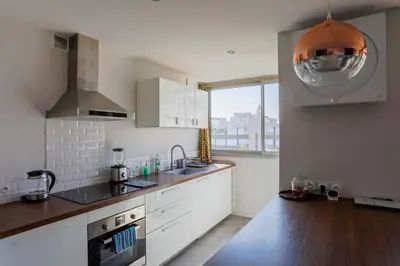Cuisine ou kitchenette dans l'établissement Lyon Premium - Happy 70's