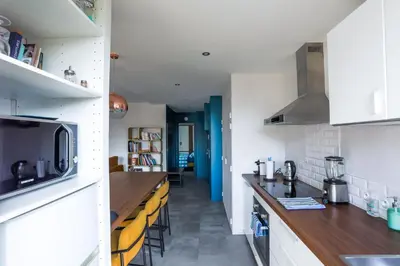 Cuisine ou kitchenette dans l'établissement Lyon Premium - Happy 70's